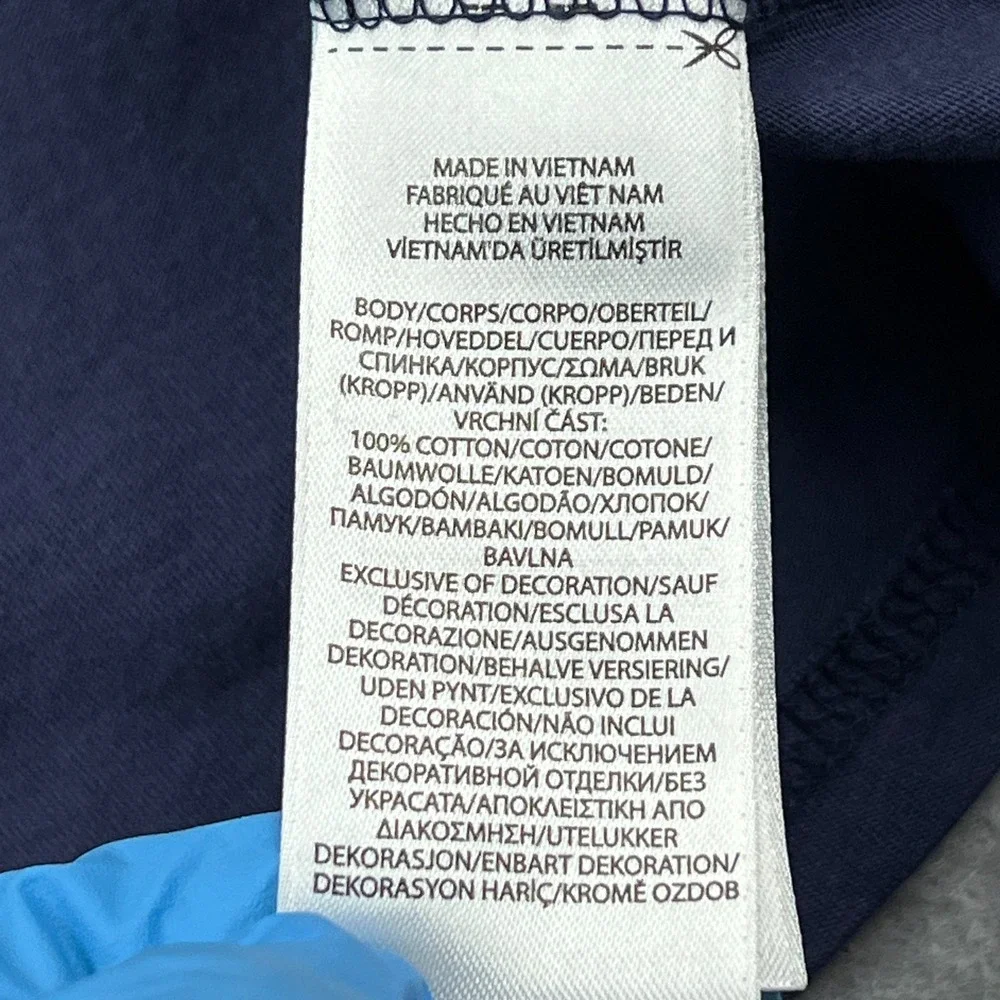 Polo Ralph Lauren Hoodie Men's Large Blue Lightweight Jersey Hooded T-Shirt Pony
